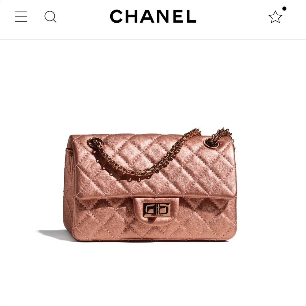 Authentic 21A Rose Gold Reissue Mini 2.55 NEW